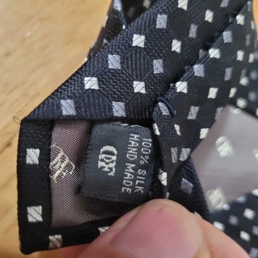 Daniel de Fasson Necktie Geometric Dot Pattern Business Career Formal‎